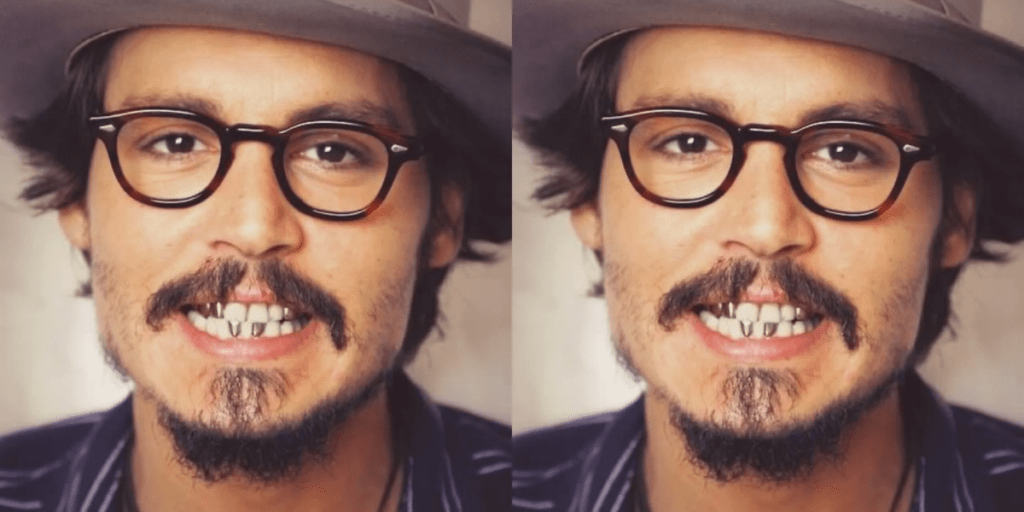 johnny depp teeth