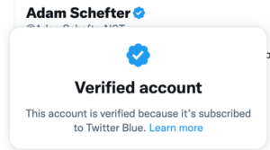 Twitter Blue Verification