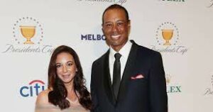 Erica Herman with ex partner Golfer Tiger Woods