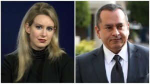 Elizabeth Holmes and her ex-partner, Ramesh Balwani